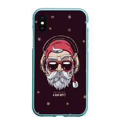 Чехол iPhone XS Max матовый Who was a bad boy?, цвет: 3D-мятный