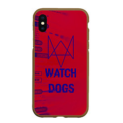 Чехол iPhone XS Max матовый Watch Dogs: Hacker Collection, цвет: 3D-коричневый