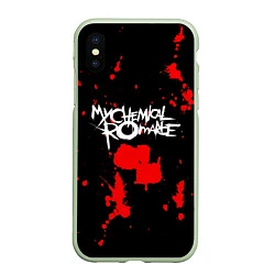 Чехол iPhone XS Max матовый My Chemical Romance, цвет: 3D-салатовый