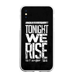 Чехол iPhone XS Max матовый Skillet: We Rise, цвет: 3D-белый