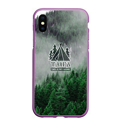 Чехол iPhone XS Max матовый Taiga: This is my home