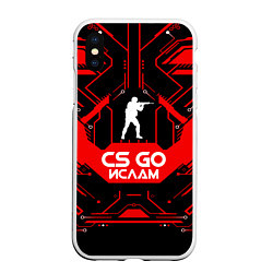 Чехол iPhone XS Max матовый CS:GO - Ислам, цвет: 3D-белый