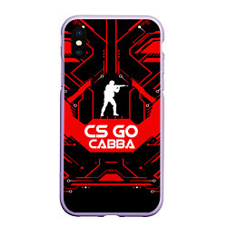 Чехол iPhone XS Max матовый CS:GO - Савва, цвет: 3D-светло-сиреневый