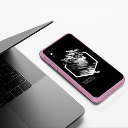 Чехол iPhone XS Max матовый Renaissance David, цвет: 3D-розовый — фото 2