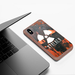Чехол iPhone XS Max матовый S.T.A.L.K.E.R: Orange Toxic, цвет: 3D-коричневый — фото 2