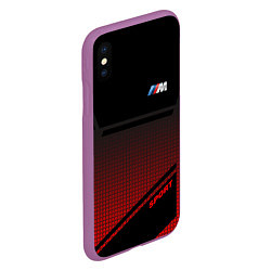 Чехол iPhone XS Max матовый BMW 2018 M Sport, цвет: 3D-фиолетовый — фото 2