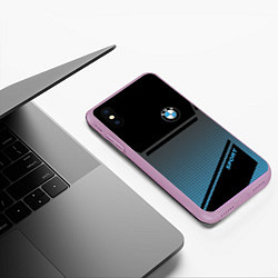 Чехол iPhone XS Max матовый BMW SPORT, цвет: 3D-сиреневый — фото 2