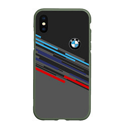 Чехол iPhone XS Max матовый BMW BRAND COLOR, цвет: 3D-темно-зеленый