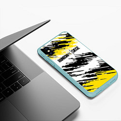 Чехол iPhone XS Max матовый Rainbow Six Siege: Yellow, цвет: 3D-мятный — фото 2