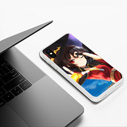 Чехол iPhone XS Max матовый Megumin, цвет: 3D-белый — фото 2