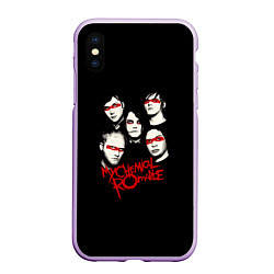 Чехол iPhone XS Max матовый My Chemical Romance Boys, цвет: 3D-сиреневый