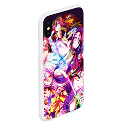 Чехол iPhone XS Max матовый No Game No Life, цвет: 3D-белый — фото 2