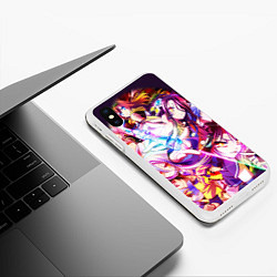 Чехол iPhone XS Max матовый No Game No Life, цвет: 3D-белый — фото 2