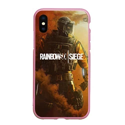 Чехол iPhone XS Max матовый Rainbow Six Siege: Outbreak, цвет: 3D-розовый