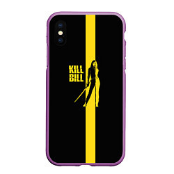 Чехол iPhone XS Max матовый Kill Bill, цвет: 3D-фиолетовый