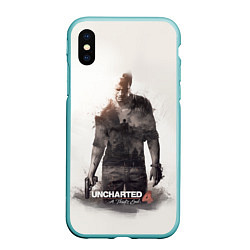 Чехол iPhone XS Max матовый Uncharted 4: Nathan, цвет: 3D-мятный