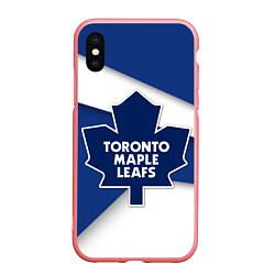 Чехол iPhone XS Max матовый Toronto Maple Leafs, цвет: 3D-баблгам