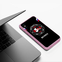 Чехол iPhone XS Max матовый MMA Russia, цвет: 3D-розовый — фото 2