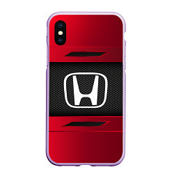 Чехол iPhone XS Max матовый Honda Sport, цвет: 3D-сиреневый