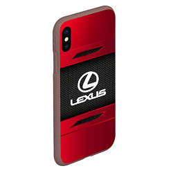 Чехол iPhone XS Max матовый Lexus Sport, цвет: 3D-коричневый — фото 2