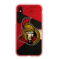 Чехол iPhone XS Max матовый HC Ottawa Senators: Old Style, цвет: 3D-баблгам