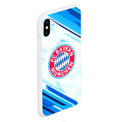 Чехол iPhone XS Max матовый Bayern Munchen, цвет: 3D-белый — фото 2
