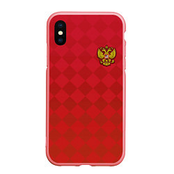 Чехол iPhone XS Max матовый Форма сборной России, цвет: 3D-баблгам