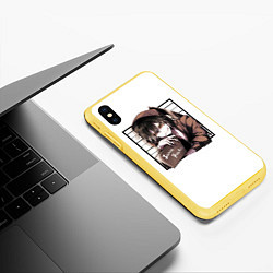 Чехол iPhone XS Max матовый Isaac Foster, цвет: 3D-желтый — фото 2