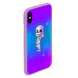 Чехол iPhone XS Max матовый Marshmello: Spaceman, цвет: 3D-сиреневый — фото 2