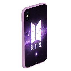 Чехол iPhone XS Max матовый BTS: Violet Space, цвет: 3D-сиреневый — фото 2