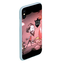 Чехол iPhone XS Max матовый Don't Starve Together, цвет: 3D-голубой — фото 2