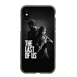 Чехол iPhone XS Max матовый The Last of Us: Black Style, цвет: 3D-темно-зеленый