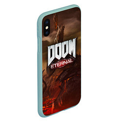 Чехол iPhone XS Max матовый DOOM: Eternal, цвет: 3D-мятный — фото 2