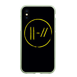 Чехол iPhone XS Max матовый Twenty One Pilots: Trench, цвет: 3D-салатовый