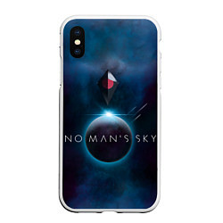 Чехол iPhone XS Max матовый No Man’s Sky: Dark Space, цвет: 3D-белый