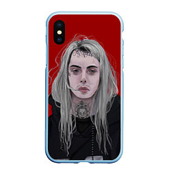 Чехол iPhone XS Max матовый Ghostemane, цвет: 3D-голубой