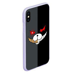 Чехол iPhone XS Max матовый KUROKUMA x MONOKUMA, цвет: 3D-светло-сиреневый — фото 2