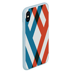 Чехол iPhone XS Max матовый Darling in the Franxx, цвет: 3D-голубой — фото 2
