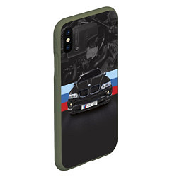 Чехол iPhone XS Max матовый BMW X5 M, цвет: 3D-темно-зеленый — фото 2