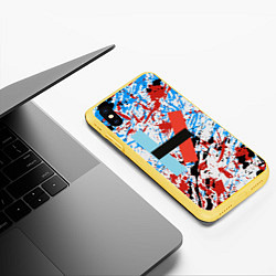 Чехол iPhone XS Max матовый 21 Pilots: Colored, цвет: 3D-желтый — фото 2