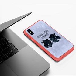 Чехол iPhone XS Max матовый Лучший в мире психиатр, цвет: 3D-красный — фото 2