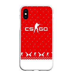 Чехол iPhone XS Max матовый Winter CS:GO