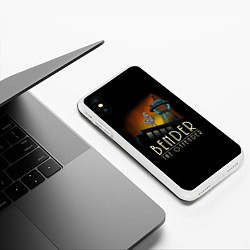 Чехол iPhone XS Max матовый Bender The Offender, цвет: 3D-белый — фото 2