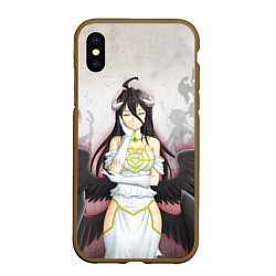 Чехол iPhone XS Max матовый Overlord Albedo, цвет: 3D-коричневый