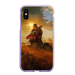 Чехол iPhone XS Max матовый Русский воин