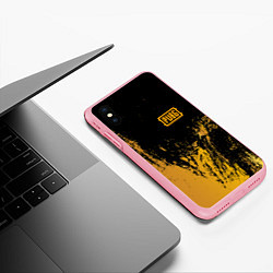 Чехол iPhone XS Max матовый PUBG: Yellow Colour, цвет: 3D-баблгам — фото 2