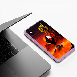 Чехол iPhone XS Max матовый No Man's Sky: Red Dust, цвет: 3D-сиреневый — фото 2