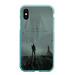 Чехол iPhone XS Max матовый Death Stranding, цвет: 3D-мятный