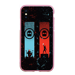 Чехол iPhone XS Max матовый Twenty One Pilots: Tear In My Heart, цвет: 3D-розовый