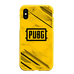 Чехол iPhone XS Max матовый PUBG: Yellow Trace